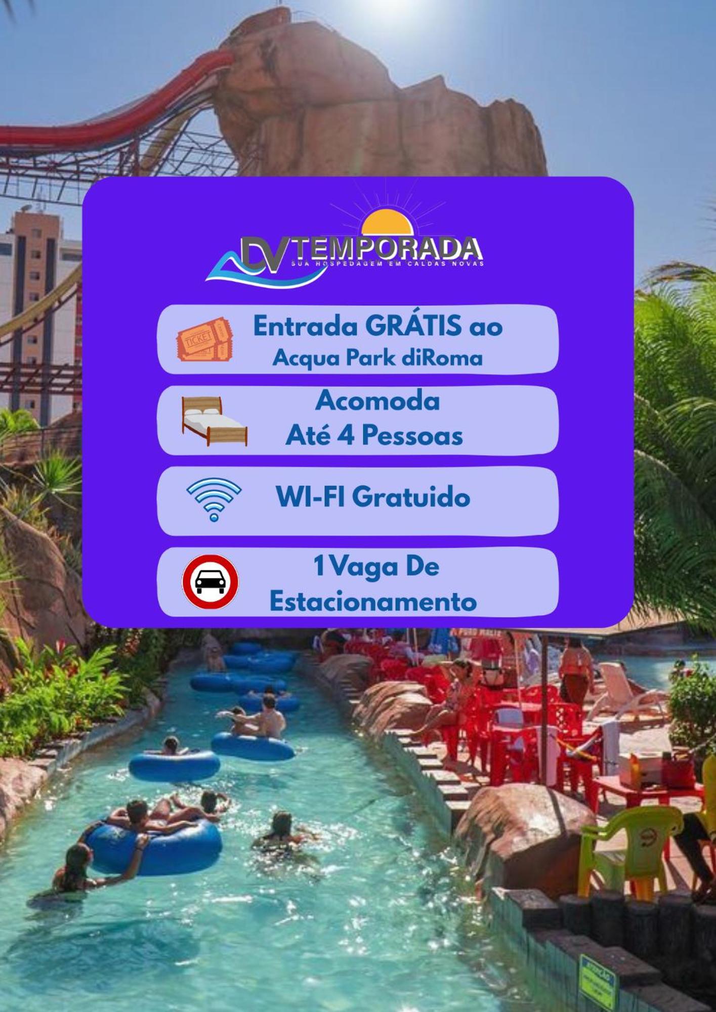 Spazzio Diroma Com Parque Acqua Park Splash Incluso Caldas Novas
